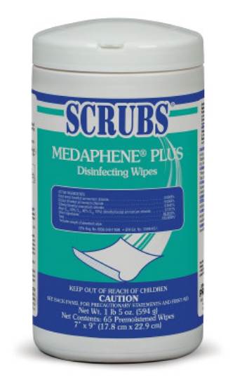 Scrubs Medaphene Plus Disinfectant Wipe